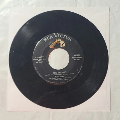 Perry Como ~ Juke Box Baby/ Hot Diggity ~ RCA Victor 45 RPM Record Foto 1 de 4