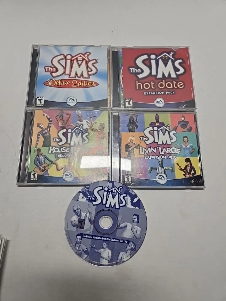 The Sims PC + 4 Expansion Packs - Deluxe Ed, Hot Date, House Party, Livin Large - Image 1 of 4