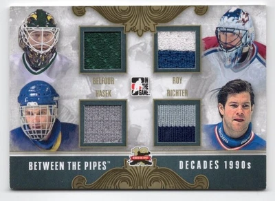 2011 In the Game Between the Pipes Decades GOLD Belfour / Hasek / Richter / Roy - Image 1 of 2