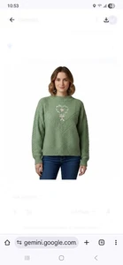 Vintage Damen Liz Thomas Pullover mit Stickerei Gr. L - Bild 1 von 5