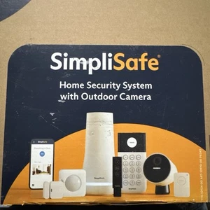 SimpliSafe Wireless Home Security System 10 Piece Camera Monitoring NEW OPEN BOX - Picture 1 of 4