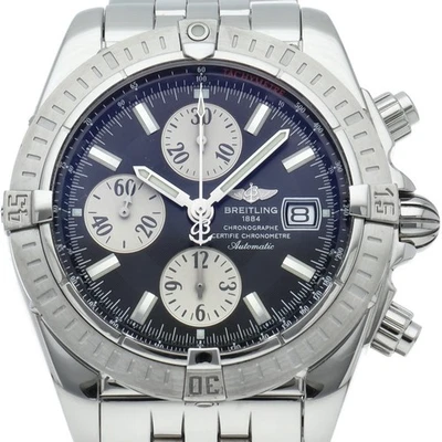 BREITLING Chronomat Evolution A13356/A156B19PA Stainless Steel mensWatch bla... - image 1 of 4