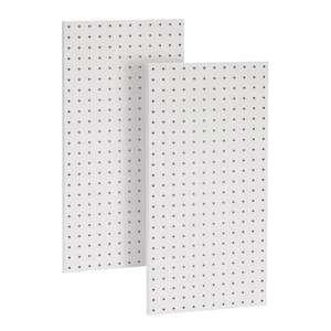 2 Pezzi Pannelli da Parete in Metallo Pegboard, Tavole a Picchetto per Garage Deposito Attrezzi - Foto 1 di 8