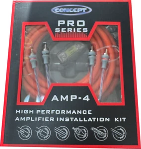 USA Seller 4GA Amp Kit Amplifier Install Complete Wiring Kit - Bild 1 von 1
