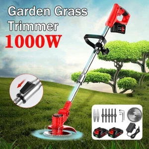 Cordless Electric Weed Lawn Eater Edger Yard Grass String Trimmer Cutter Mower - Picture 1 of 15