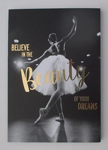 GBOT Believe in beauty of dreams ballerina CHIC Pocket Travel Journal Book dream - Picture 1 of 8