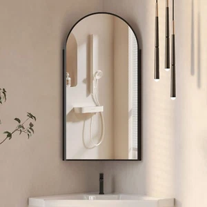 Arch Corner Medicine Cabinet Wall Mount for Small Space Bathroom Mirror Cabinets - Picture 1 of 37