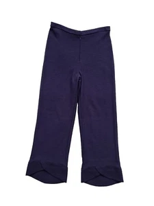 Kim Bernardin Paris Purple Wide Leg Tapered Wool Pants Trousers. UK 14, EU 42. - Picture 1 of 16