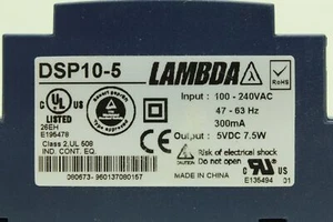 Lambda DSP10-5 Hutschienen-Netzteil 5VDC / 7,5W - Bild 1 von 2