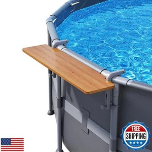 POOLHACKER Pool Bar Nordic Pine, Exclusively for Above-Ground【Round and Oval - Picture 1 of 5