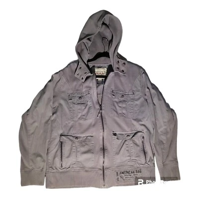 Jaqueta AMERICAN RAG verde tamanho XXL utilitária com zíper - Imagem 1 de 4
