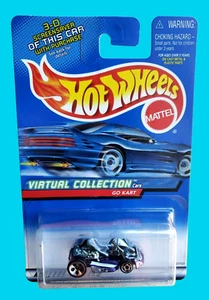 2000 Hot Wheels GO KART Metallic Purple Virtual Collection #151 Diecast 1/64 MOC - Bild 1 von 11