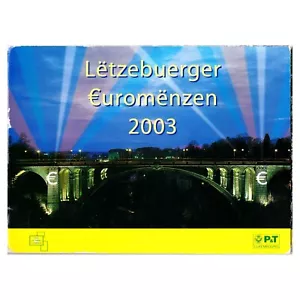 Luxembourg série Euro 2003 Coffret - 8 pièces + 4 timbres postes - Imagen 1 de 7