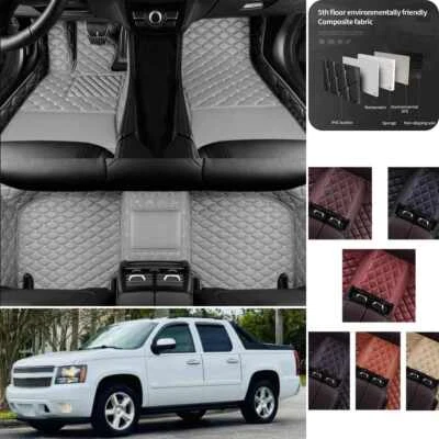 For Chevrolet Avalanche 2002-2025 Car Floor Mats Luxury Custom Carpets Non-Slips - Image 1 of 4