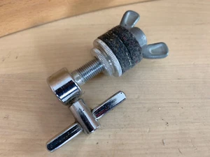 LUDWIG Hi-Hat Clutch Cymbal Stand Holder Part 70s 80s Vtg Complete w Cup Washer - Picture 1 of 3