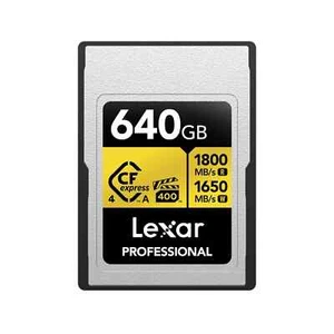Lexar Professional GOLD CFexpress™ 4.0 Type A Card 640GB - Picture 1 of 3