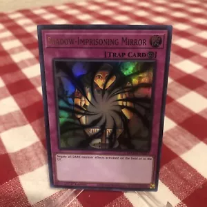 Yugioh Shadow Imprisoning Espejo Trampa Ultra Raro 1ª Edición Tarjeta Holo Lámina Casi Nuevo - Imagen 1 de 6