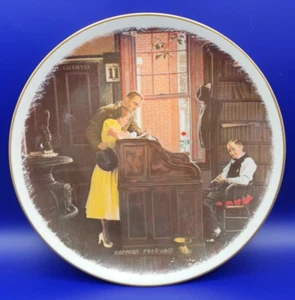 Norman Rockwell's - The Marriage License - Plate Gorham 10.75 inches NUMBERED - Picture 1 of 8