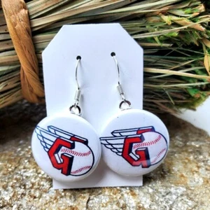 Cleveland Guardians Earrings Pro Baseball Indians Naps Souvenir Fashion Jewelry - Picture 1 of 1