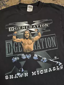 Vintage 1998 WWF D-Generation X Shawn Michaels Wrestling WWE Tee Shirt M/L FLAW - Picture 1 of 7