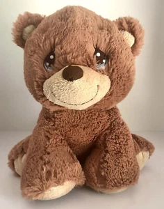 Precious Moments 8” Brown Teddy Bear Plush Embroidered Eyes Stuffed Animal Toy - Picture 1 of 12