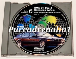 1999 2003 BMW E38 740i E39 540i NAVIGATION  MAP CD 6 2001.1 New England Mid Atl - Picture 1 of 1