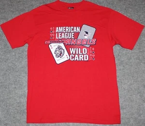 ANAHEIM ANGELS 2002 WILD CARD Baseball American League Champion Red XL t-shirt - Picture 1 of 3