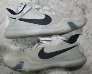 2015 Nike Kobe 10 Fundamentals 705317-100 weiß/schwarz Größe US11,5 mit OG Box - Bild 1 von 12