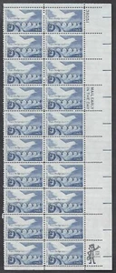1721 MNH Plate Block of 20, 13-ccent stamps - Peace Bridge - Picture 1 of 3