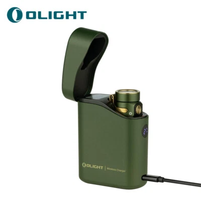 Olight Baton 4 Premium Edition Small EDC Flashlight with Charging Case - Green - Image 1 of 4