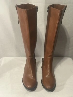 Sam & Libby Botas de Montar Estilo Ecuestre Hasta la Rodilla Cremallera Lateral Coñac Talla 8 Usadas en Excelente Condición Foto 1 de 4