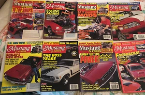  HOT ROD'S  MUSTANG & FORD MAGAZINE LOT OF 8 VINTAGE 1990'S - Picture 1 of 9