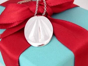 Tiffany & Co Silver Libra Zodiac Peretti Necklace 28" - Picture 1 of 5