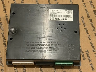 56021223AB  1997 Dodge Dakota  PL PW 4WD Manual Body Control Module BCM CTM - Image 1 of 4