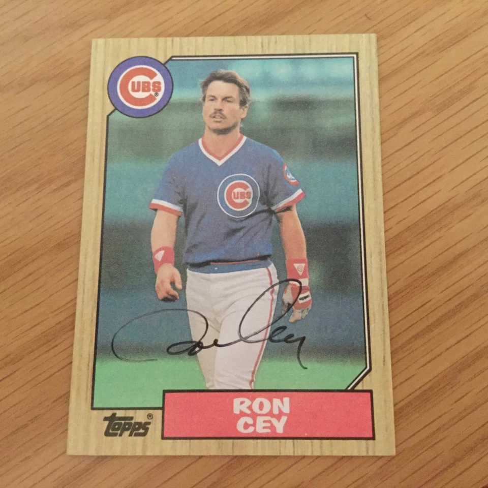 1987 Topps Ron Cey Autographed Baseball Card Dodgers Cubs #767 - Image 1 of 1