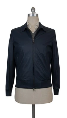 Chaqueta lisa de cuero azul Cesare Attolini $6500 - (CA9420241) Foto 1 de 4