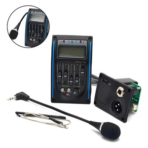 5 Band Gitarre Equalizer Akustik Vorverstärker EQ Piezo Tonabnehmer Verstärker Tuner LCD Mi9B - Bild 1 von 16