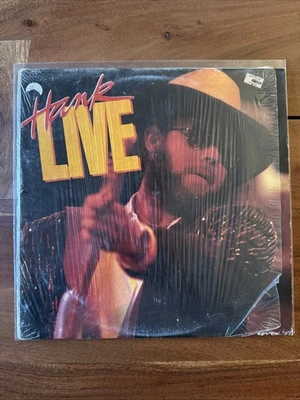 Hank Williams Jr Hank Live Vinyl LP 1987 1-25538 Shrink Wrap - Image 1 of 4