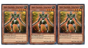 Yugioh - 3X Heroischer Herausforderer - Extra Schwert - Common - Unl - ABYR-DE008 - NM - Bild 1 von 1