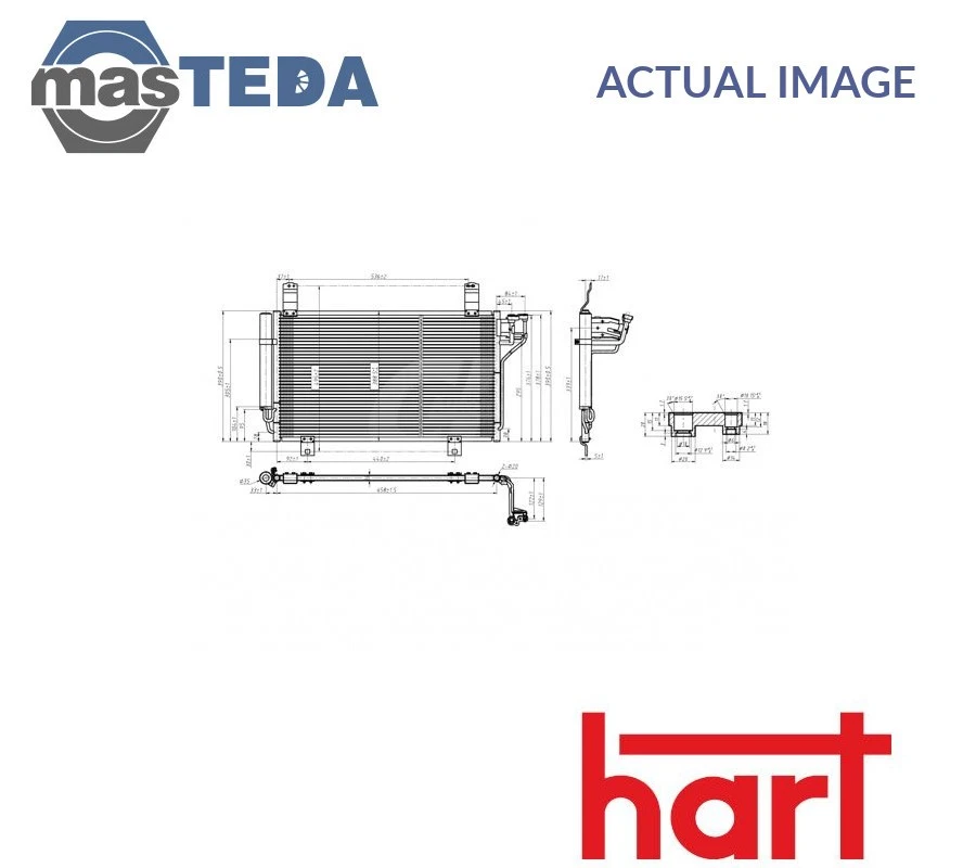 621 628 A/C AIR CON CONDENSER HART NEW OE REPLACEMENT - Image 1 of 4