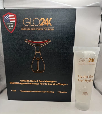 Dispositivo de belleza con tecnología de terapia de luz LED GLO24K para rostro y cuello NUEVO CAJA ABIERTA Foto 1 de 4