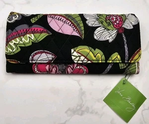 Vera Bradley Moon Blooms Large Trifold Wallet NWT - Picture 1 of 14