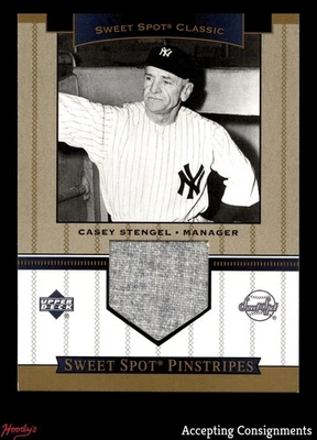 2007 Sweet Spot Classic Classic Memorabilia #CMCS Casey Stengel CALÇA USADA NO JOGO - Imagem 1 de 2