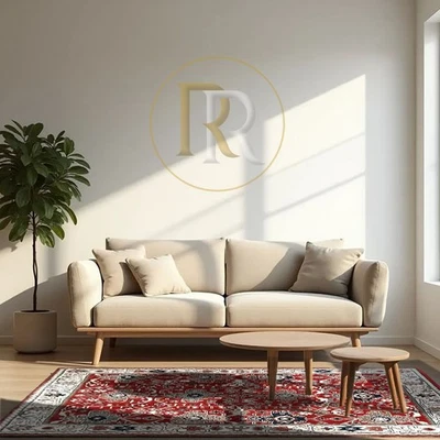 Channing rote Farbe PB traditionelle orientalische handgefertigte getuftete 1... - Bild 1 von 4