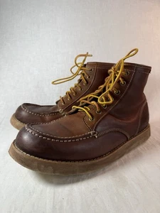 EASTLAND LUMBER UP MOC TOE WORKMAN'S BOOTS BROWN LEATHER MENS SIZE 10 D XX - Picture 1 of 15