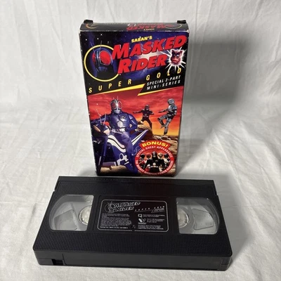 VTG 1995 SABAN'S MASKED RIDER SUPER GOLD 2 Part Mini Series VHS W/ Power Rangers - Image 1 of 4