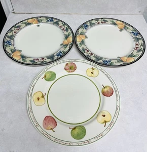 1 Royal Stafford Apple Dinner Plate and 2 Mikasa Intaglio Garden Harvest Plates - Picture 1 of 4