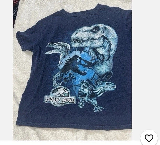 Lote de 10 camisetas para niños, talla 5/6/7 Capt America, Jurassic Park, Batman y más Foto 1 de 4