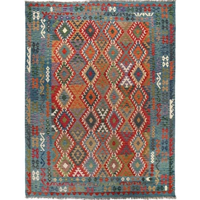 TRANSITIONAL MODERN 12x9' Sage Green Vegetable Dyed Chobi Rug - Image 1 of 4
