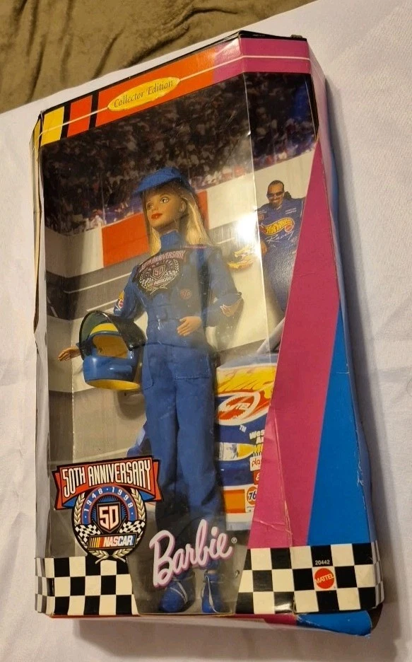 Barbie Nascar 1998 de colección 50 aniversario edición de coleccionista #20442 nueva en caja original Foto 1 de 4